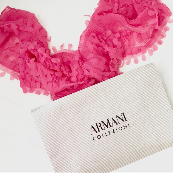 Armani Collezioni Accessories - Pink Armani Petal Scarf